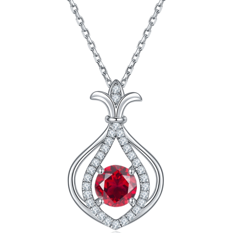 Nieuwe mode-sieraden 925 Sterling zilveren rhodium plating kubieke zirkoon hanger ketting voor vrouwen cadeau