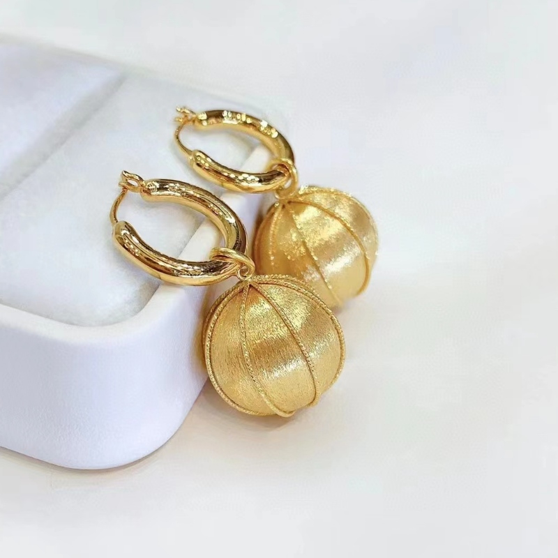 Tuochen sieraden 18k geel goud Klaar om oorbellen voor vrouwen te verzenden