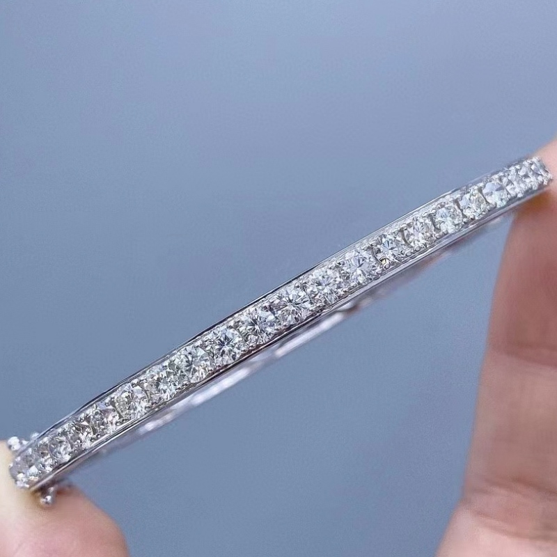 Tuochen sieraden op maat 18K goud met echte diamanten stenen armband voor meisje