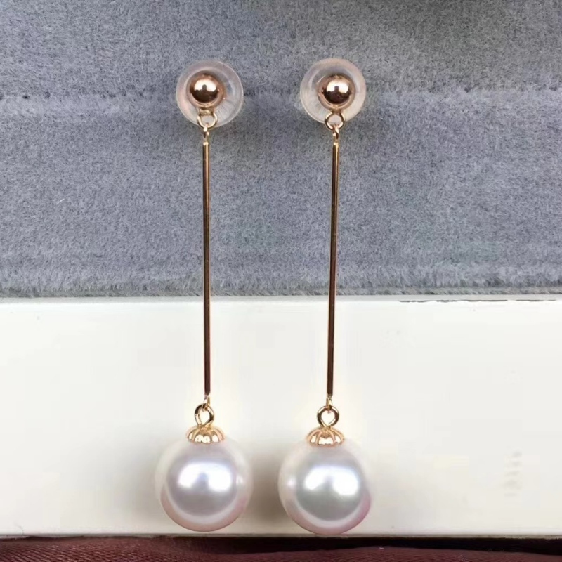 18k/14k/10k/9k Gold Pearl Earring Klaar om te verzenden